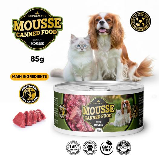 Product image - Mousse Canned Food Beef for Dogs and Cats
