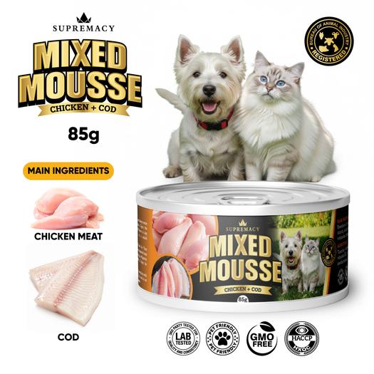 Product image - Mixed Mousse Chicken + COD for Dogs and Cats
