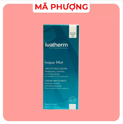Product image - KEM DƯỠNG ẨM KIỀM DẦU IVAPUR MAT IVATHERM 40ML