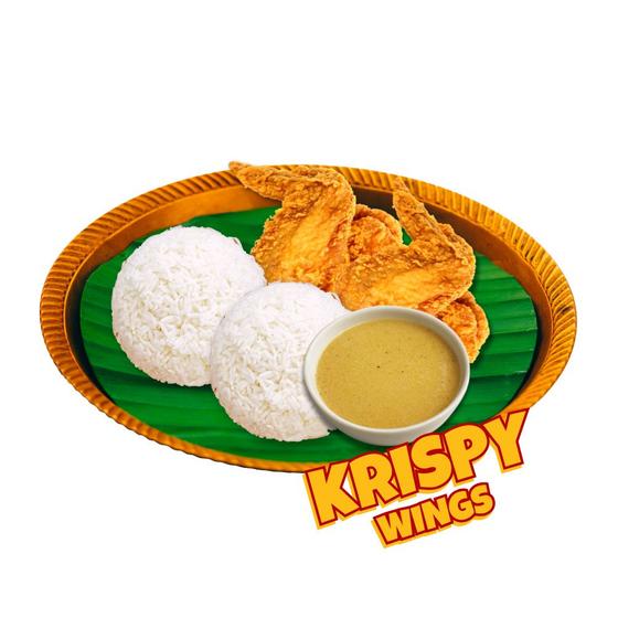 Product image - Buy 1 Take 1 Krispy Chicken Wings - Krispy Chicken Wings + Steamed Rice