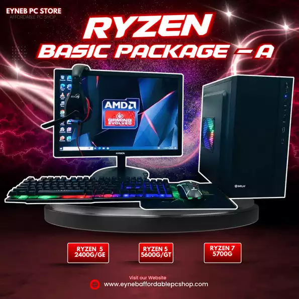 Product image - AMD Ryzen Basic Computer Package