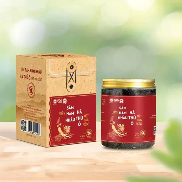 Product image - Viên Sâm Nhàu Hà thủ ô mật ong vừng