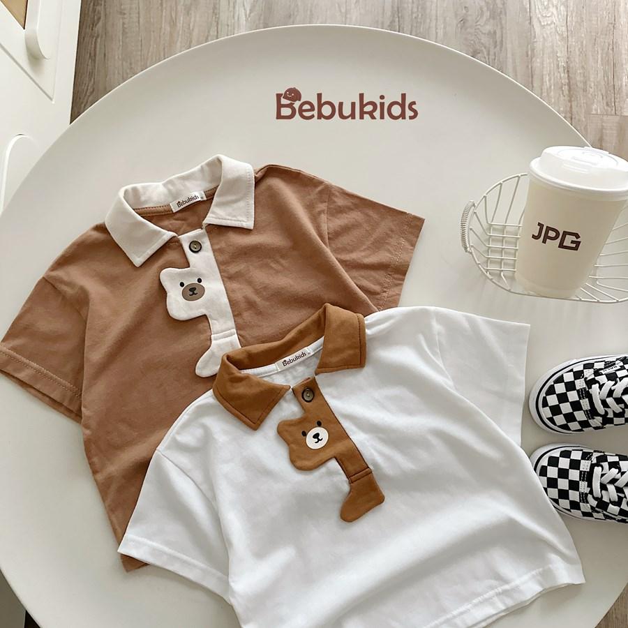 SB2381- bộ polo nệp gấu phối cổ nẹp