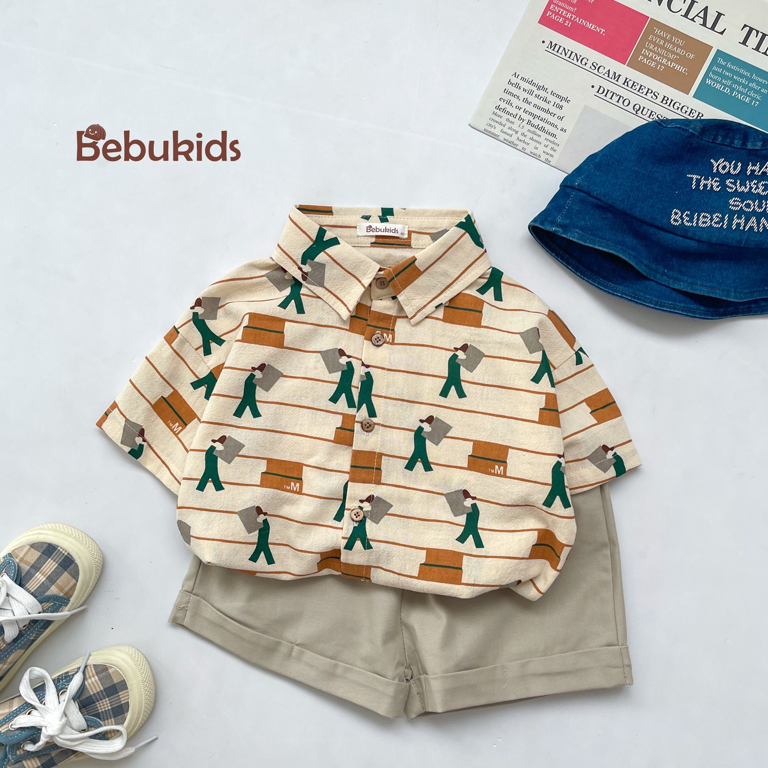 SB2386- bộ polo mix màu bé trai nguoibe