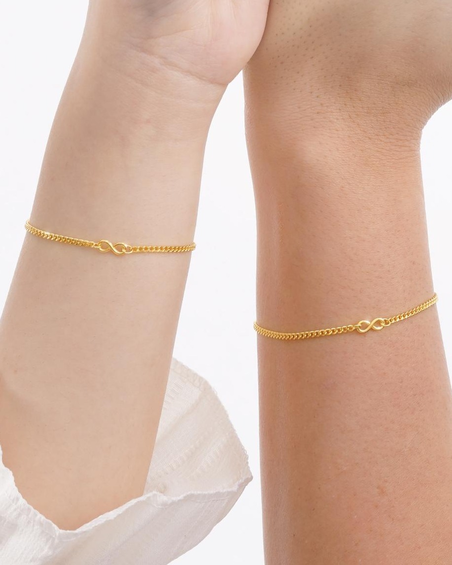 Vòng Tay Sincera Infinity x Curb | Xi vàng