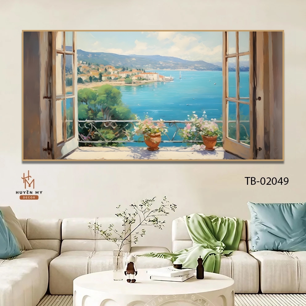 Tranh Decal Cửa Sổ Dán Tường Trang Trí Phòng Khách, Phòng Ngủ ,Tranh Dán Cửa Kính, Chống Nước - Huyền My Decor