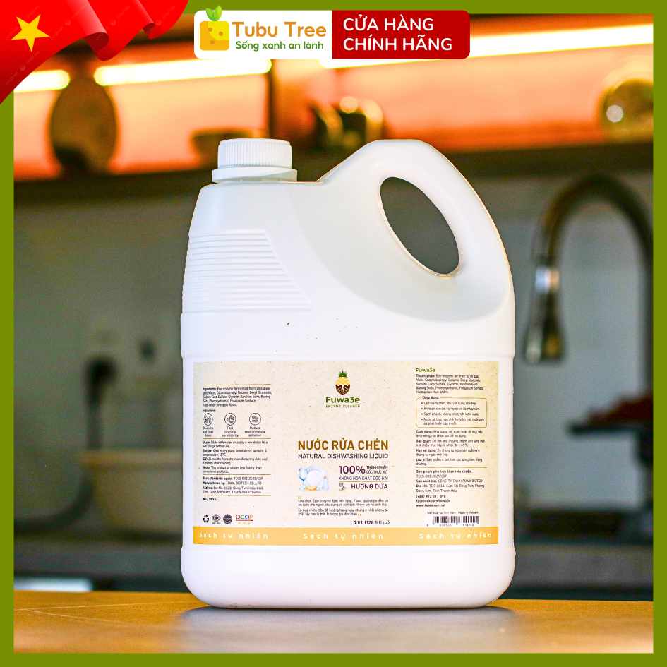 Nước rửa chén Fuwa3e 3,8L — ảnh 3