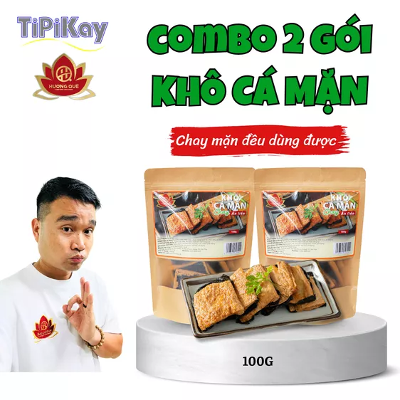 Product image - [Combo 2 Món] 2 Khô Cá Mặn Chay 100g