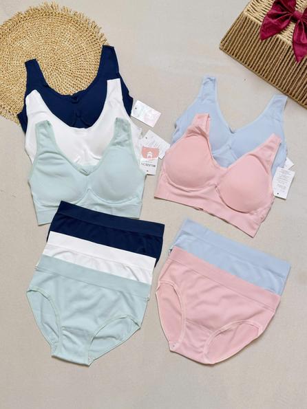 Product image - D582 COMBO 2 SET ÁO BRA + QUẦN CHIP BELLEZEON ( màu ngẫu nhiên )