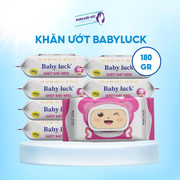 Product image - Khăn giấy ướt Baby Luck 180gr