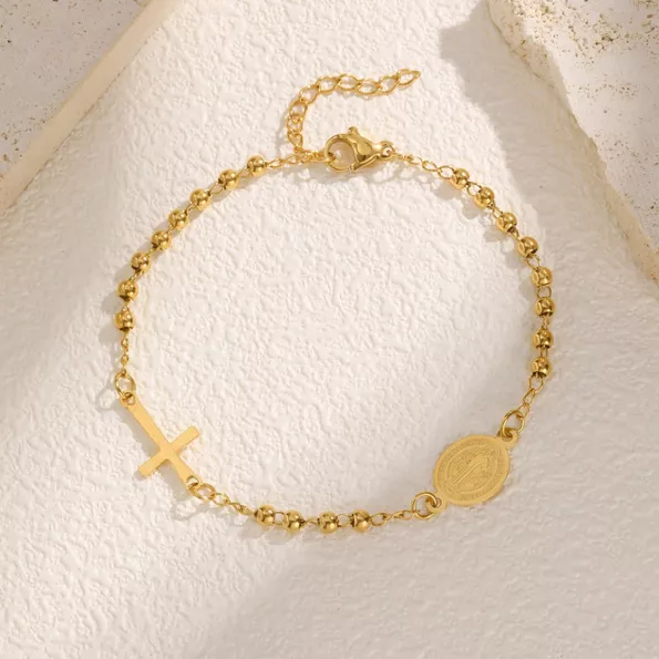 Product image - Rosary Bracelet - Gold