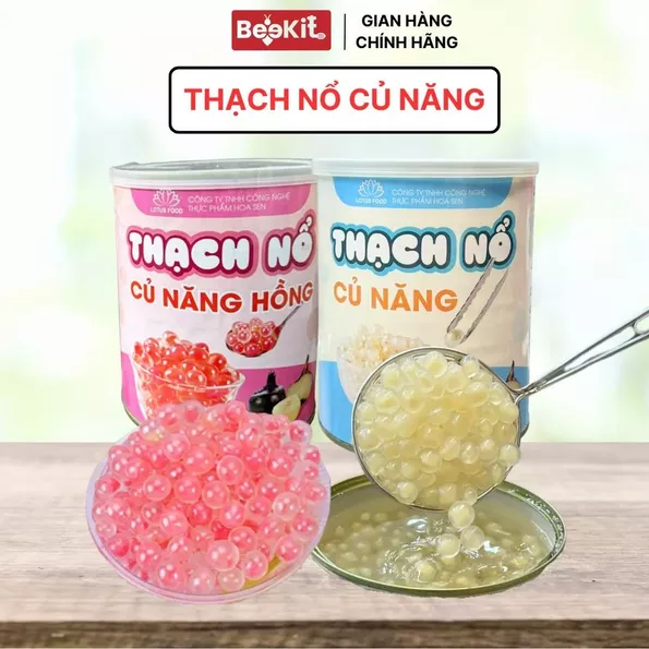 Product image - Thạch Nổ Củ Năng Hồng và Trắng