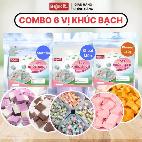 Product image - Combo 6 gói Khúc Bạch 200G-250G Đủ Vị HOT
