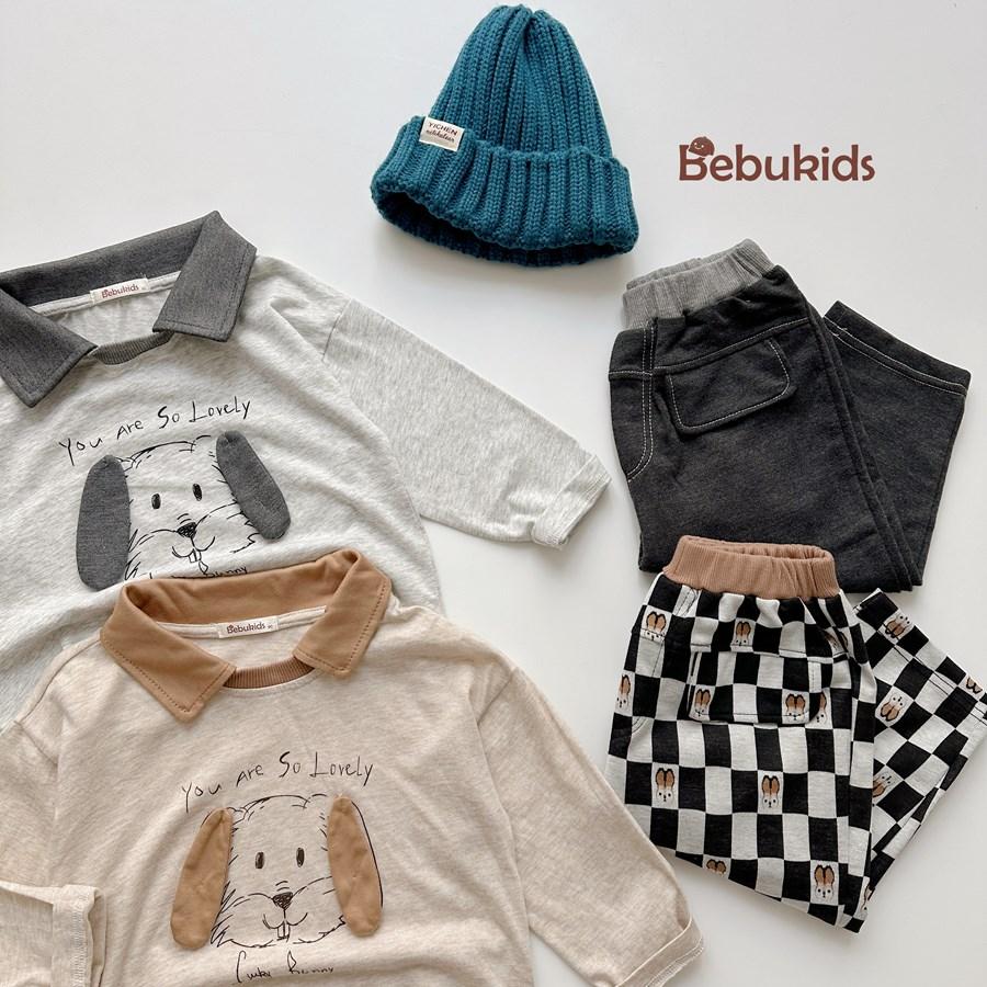 SB2391- bộ dài tay phối cổ in cũn đính tai, in chữ you are so lovely