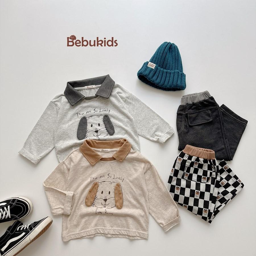 SB2391- bộ dài tay phối cổ in cũn đính tai, in chữ you are so lovely