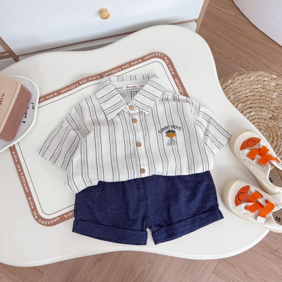 SB2386- bộ polo mix màu bé trai keghi