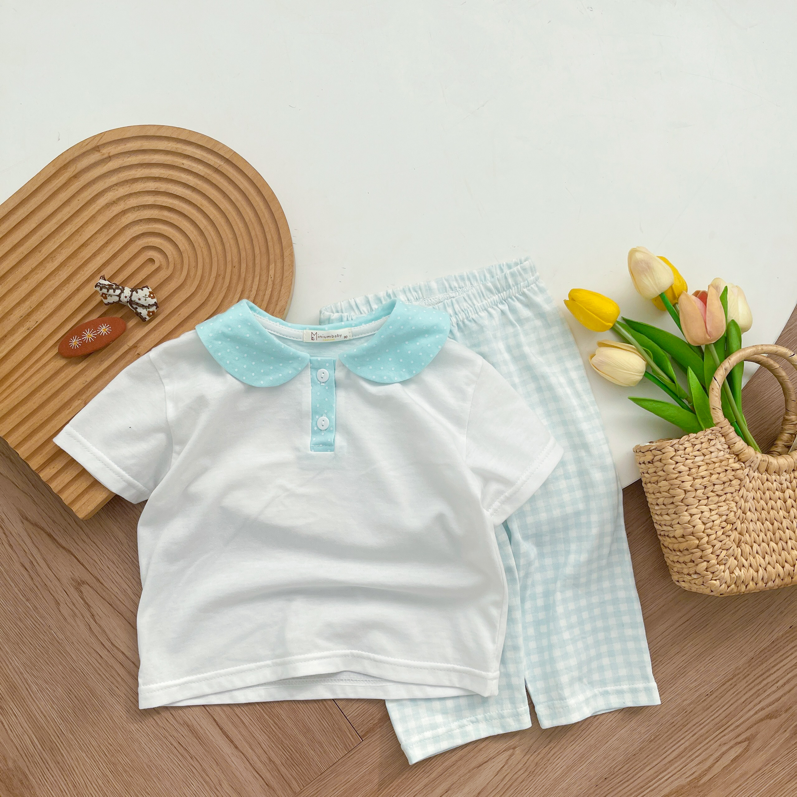 SB2379- bộ cổ zen mix màu trangcoxanh