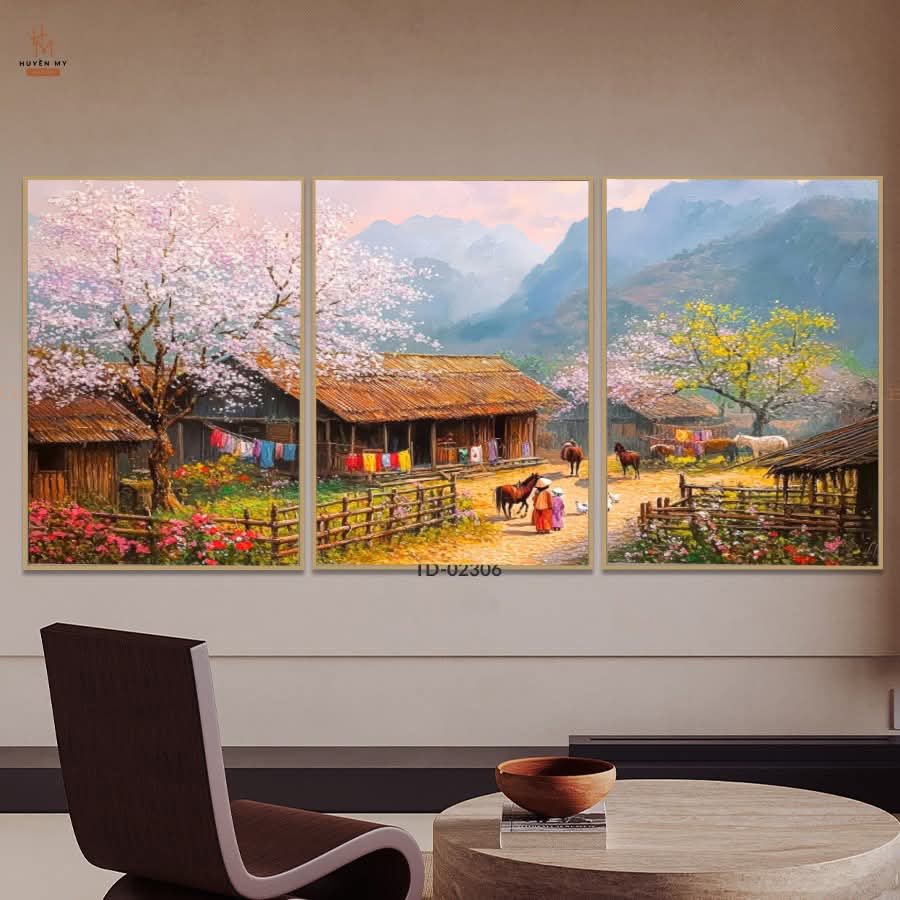 tranh bộ 3 tấm 34