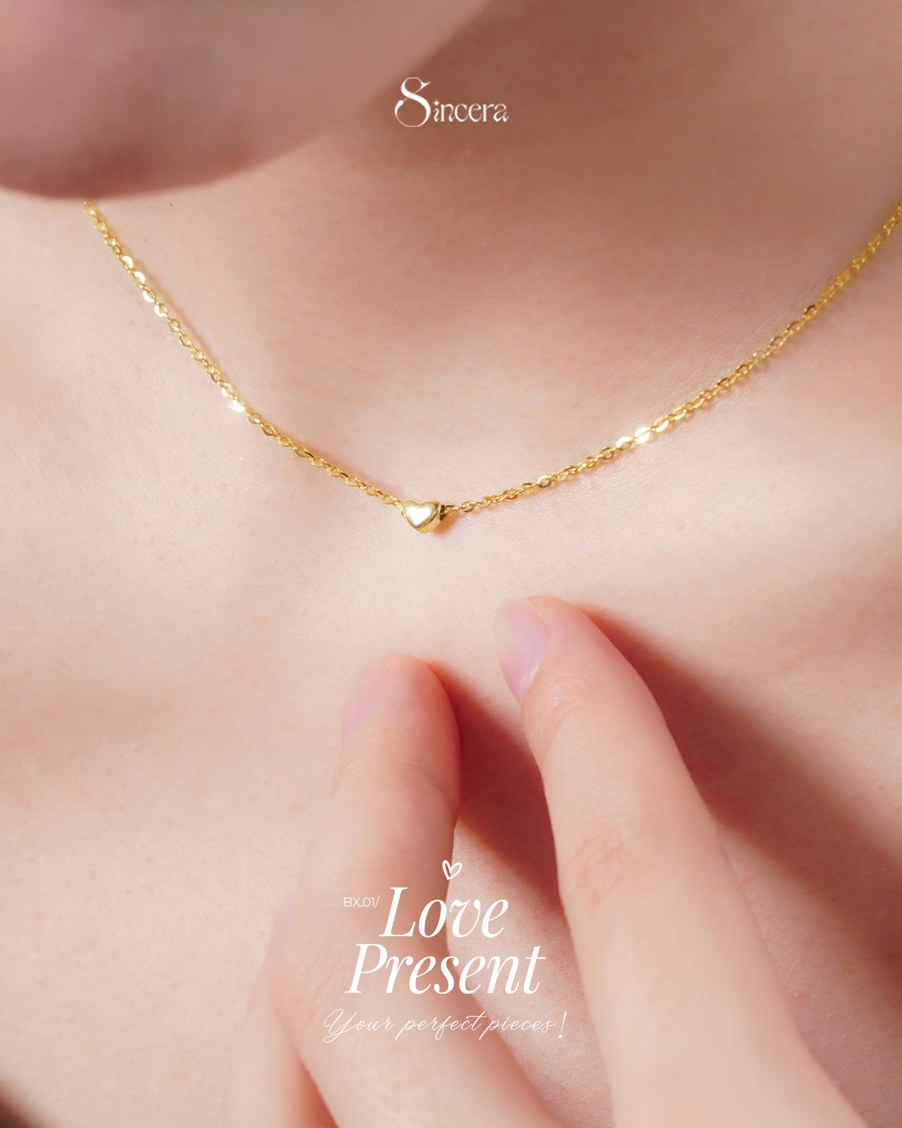 Dây Chuyền Sincera DCHEARTYG01 | Bạc s925 5