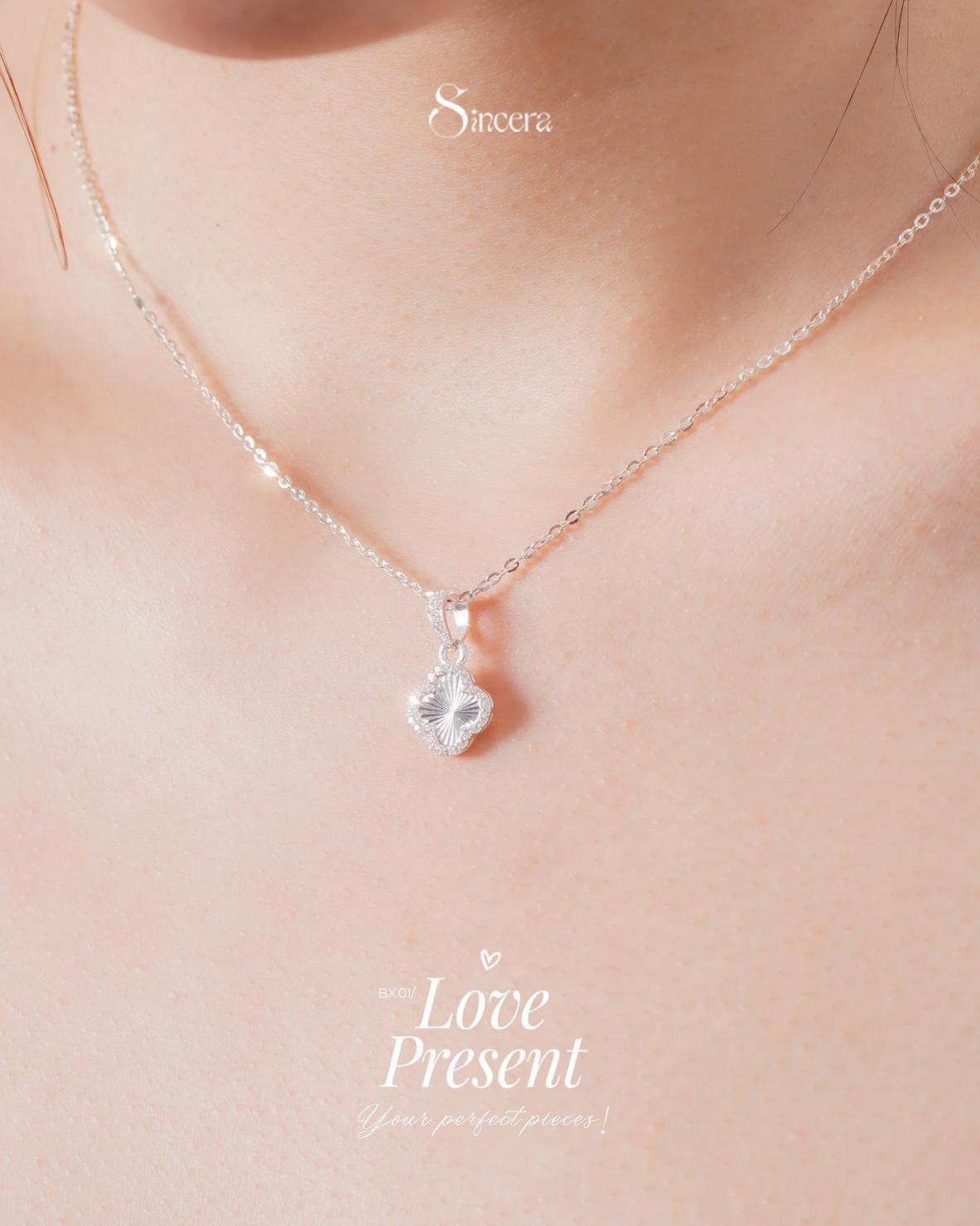 Dây Chuyền Sincera Clover DCVCA01 | Bạc s925 4
