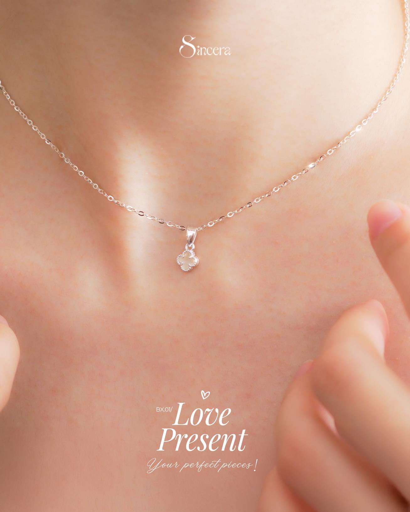 Dây Chuyền Sincera Clover DCVCA02 | Bạc s925 3