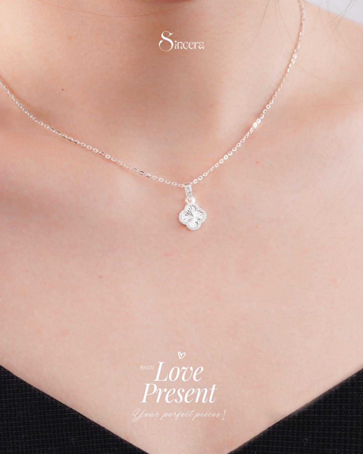 Dây Chuyền Sincera Clover DCVCA01 | Bạc s925 2