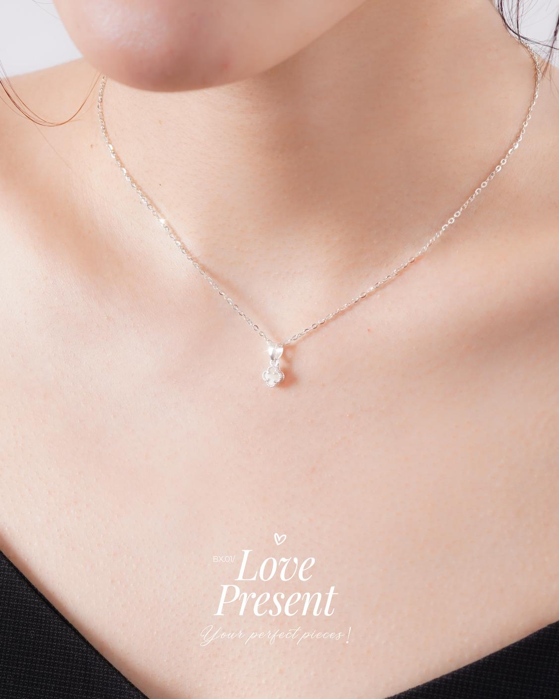 Dây Chuyền Sincera Clover DCVCA02 | Bạc s925 1