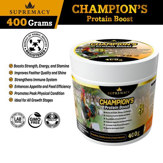 Product image - 400 Grams Supremacy Champion’s Protein Boost – 400g /  Strong Bones • Healthy Growth • Faster Recovery Premium Nutrition for Strength, Recovery & Endurance