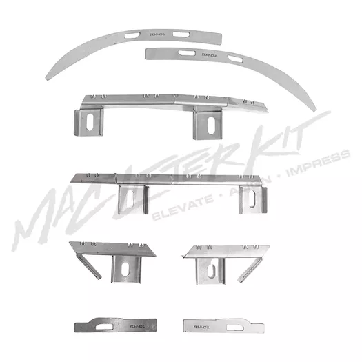 Product image - HONDA Civic FK8 – Complete Front Bumper Lifter & Tabs Set