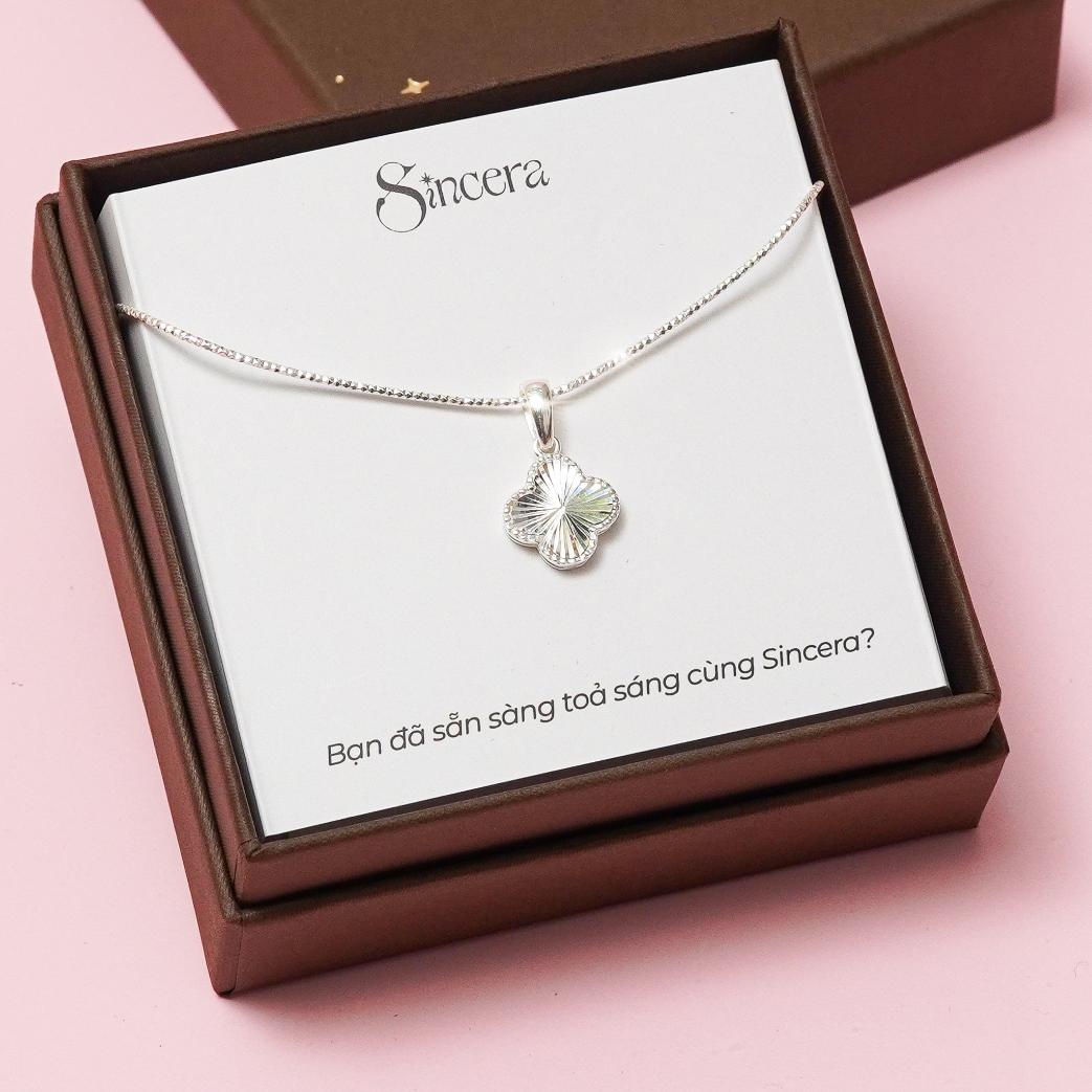 Dây Chuyền Sincera 4 Leaf Clover DCMA1794 | Bạc s925 2