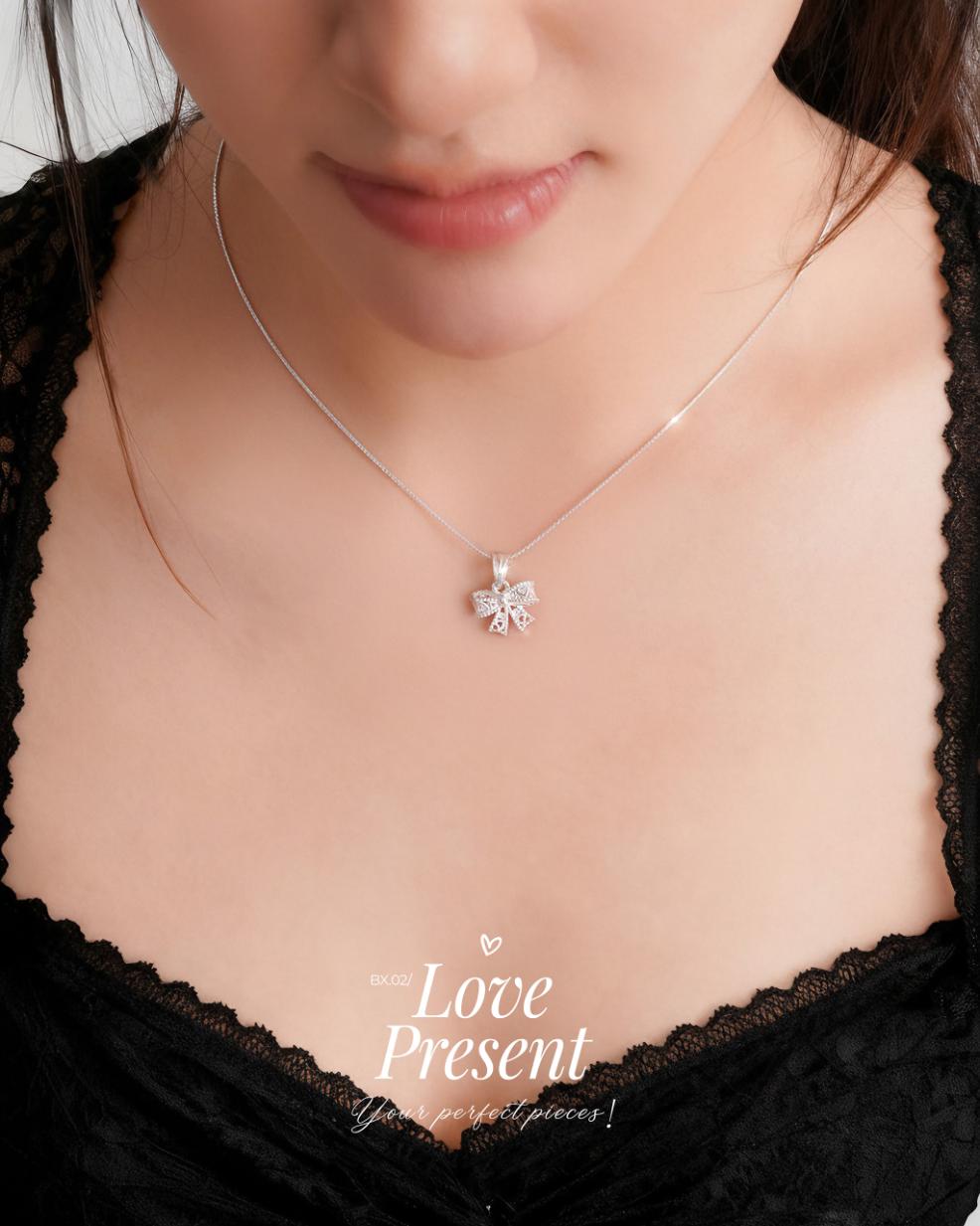 Mặt Sincera BOWTIE 14M189L | Bạc s925 4