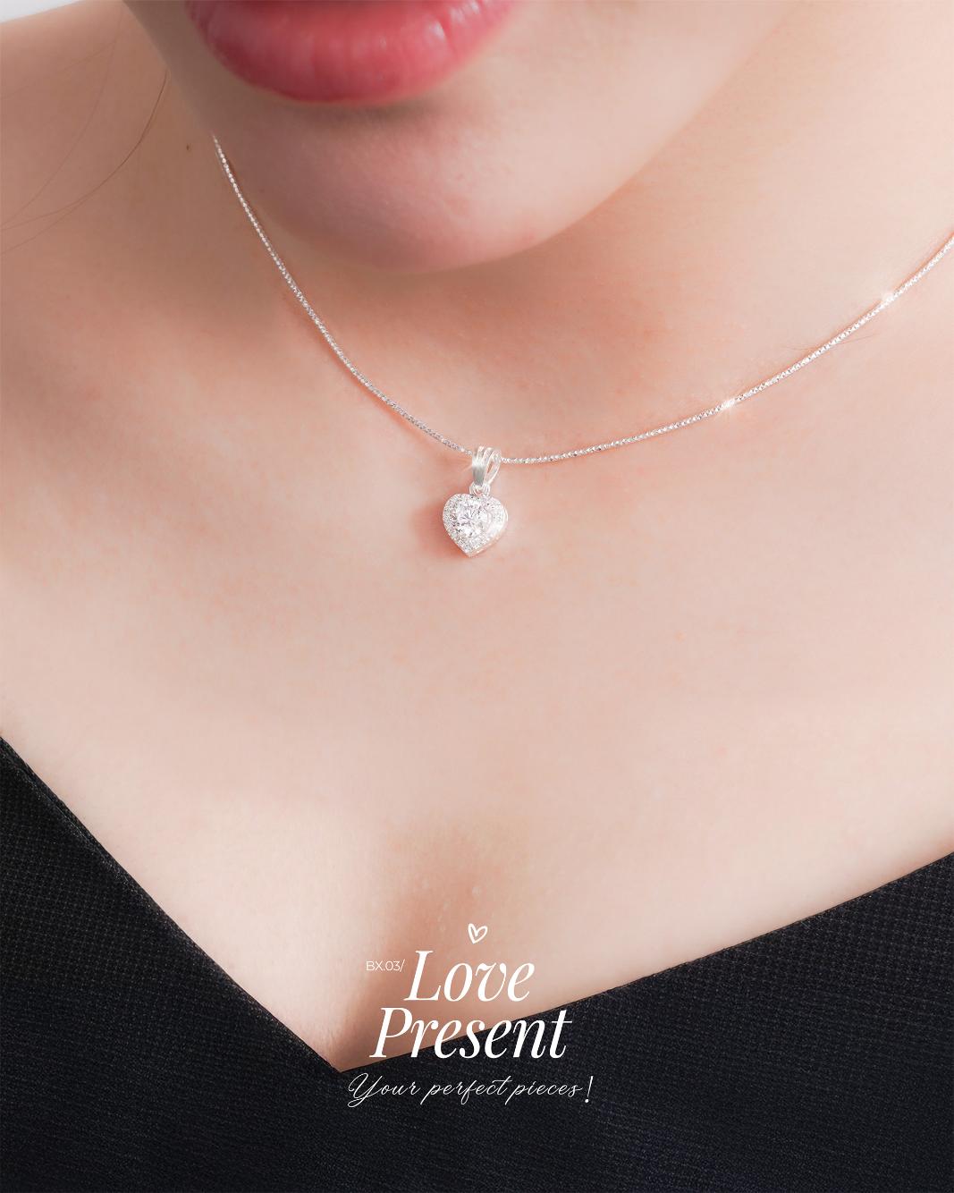Dây Chuyền Sincera Hearty XNM151 | Bạc s925 3