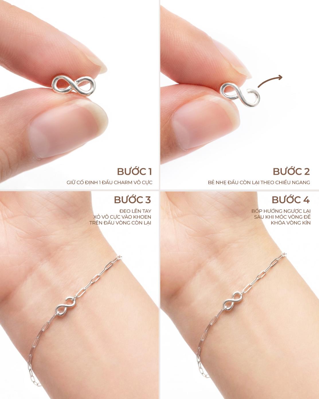 Vòng Vĩnh Cửu Không Cần Hàn - Kèm Khóa Vô Cực 4