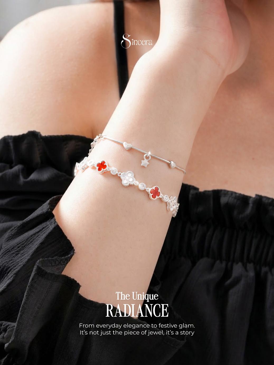 Sincera Clover Lumière Bracelet Zircon | Silver 925