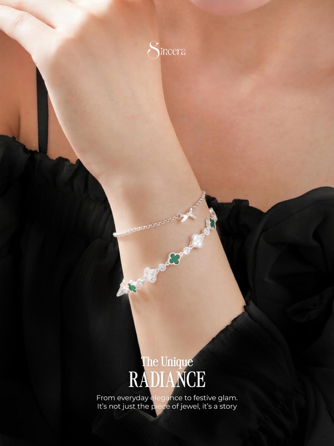 Sincera Clover Lumière Bracelet Zircon | Silver 925 4