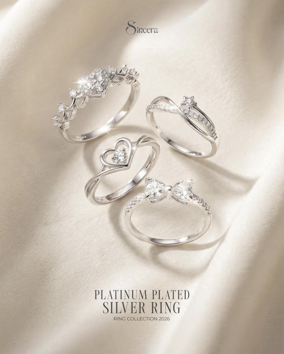 Nhẫn Sincera HEARTY 46N285 | Bạc s925 3