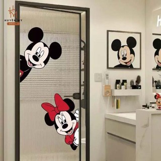 Decal Dán Hình Mickey Xinh Xắn - Decor Cửa kính , Gương , Dễ Dán Dễ Gỡ, Chống Nước Bền Đẹp - HuyenMy Decor