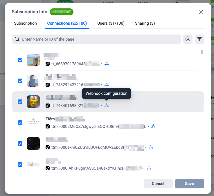 Activating Webhook feature