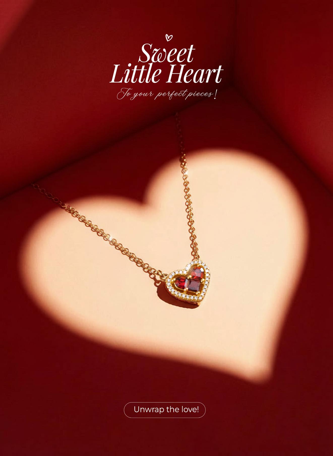 Dây Chuyền Sincera HEARTYG02 | Xi Vàng 18K 2