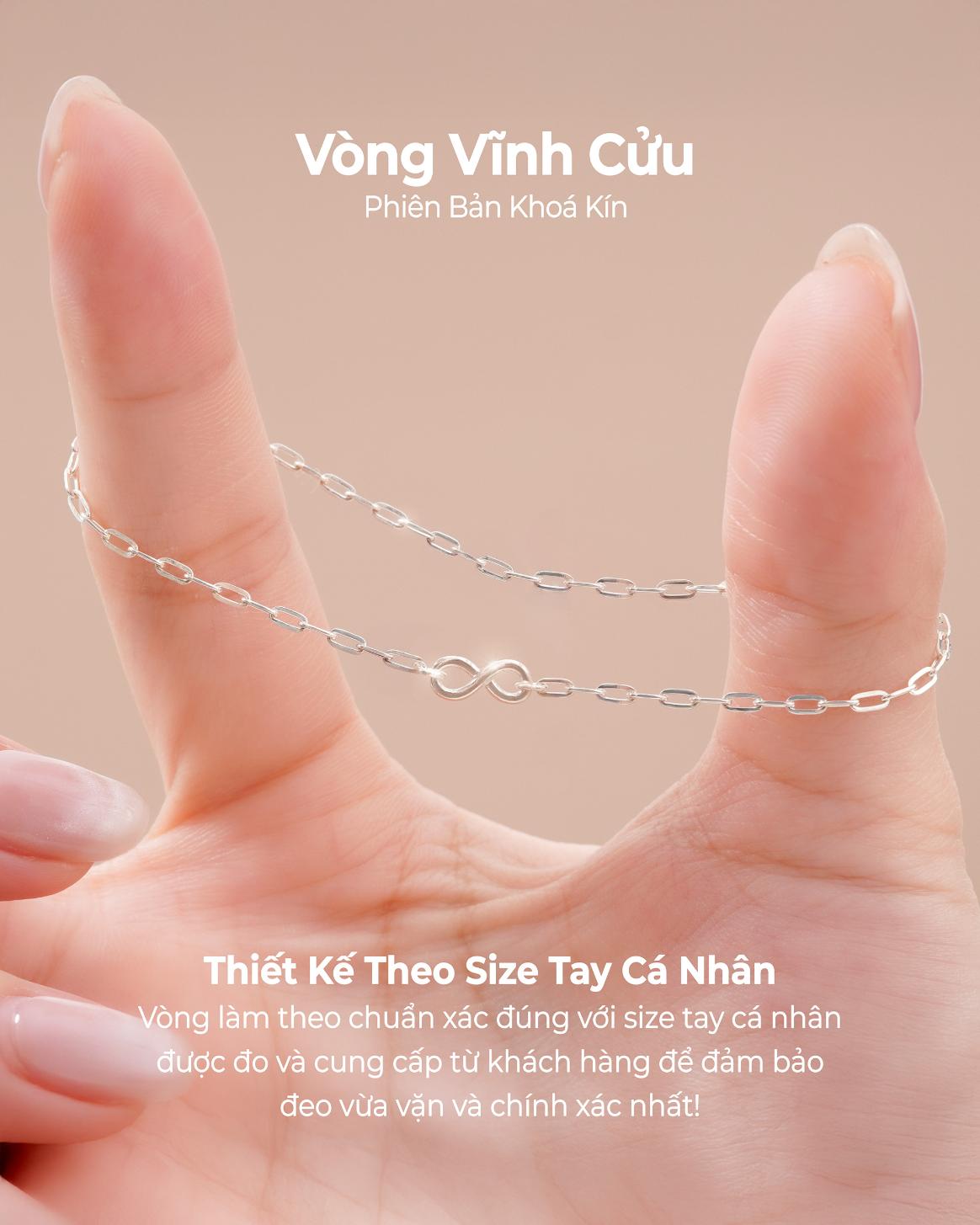 Vòng Tay Sincera Infinity x Paperclip | Bạc s925 2