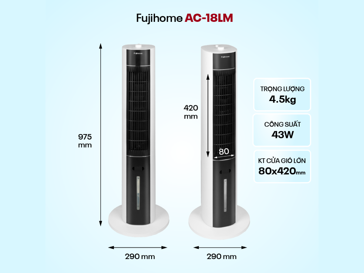 Quạt tháp hơi nước Fujihome AC-18LM