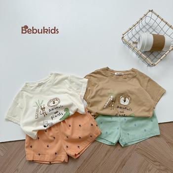 Bộ cộc quần đùi bé trai không cổ