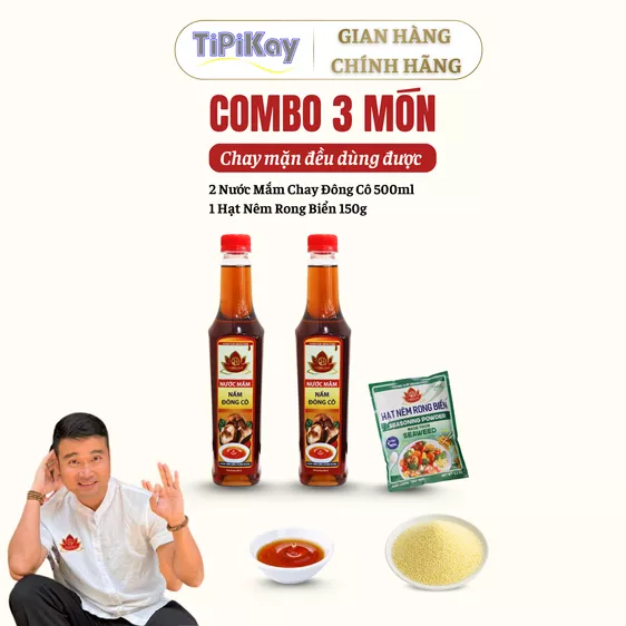 Product image - [Combo 3 Món] 2 Nước Mắm Đông Cô 500ml + 1 Hạt Nêm Rong Biển 150g