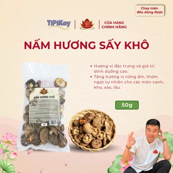 Product image - Nấm Hương Sấy Khô 50g