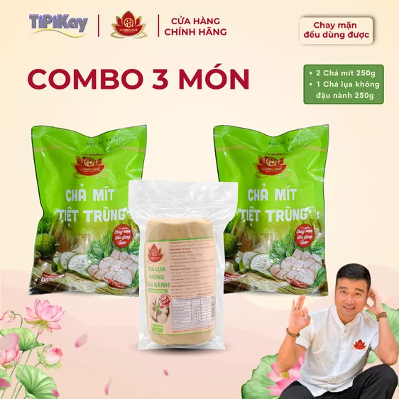 Product image - [Combo 3 món] 1 Chả Chay Không Đậu Nành 250g + 2 Chả Mít 250g