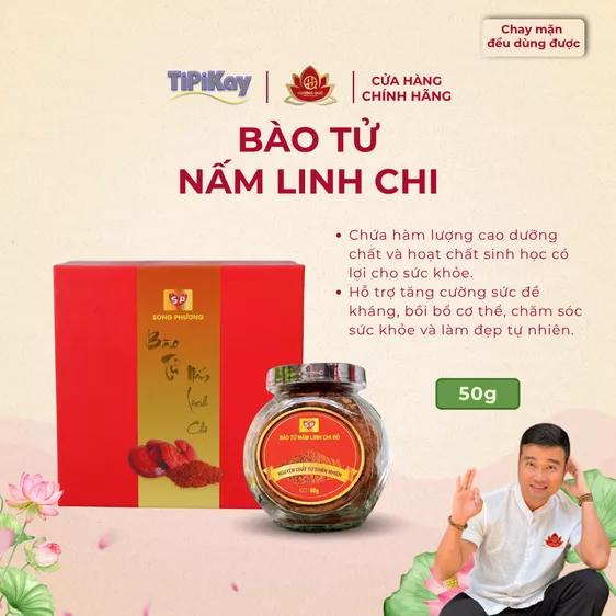 Product image - Bào Tử Nấm Linh Chi Hộp 50G