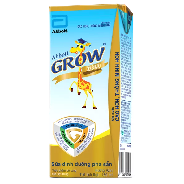 Product image - Thùng 48 hộp Abbott Grow Gold Vanilla 180ml