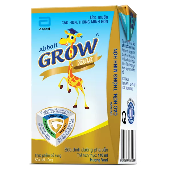 Product image - Thùng 48 hộp Abbott Grow Gold Vanilla 110ml
