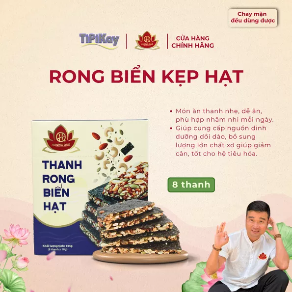 Product image - Thanh Rong Biển Hạt Hộp 144g (8 Thanh)
