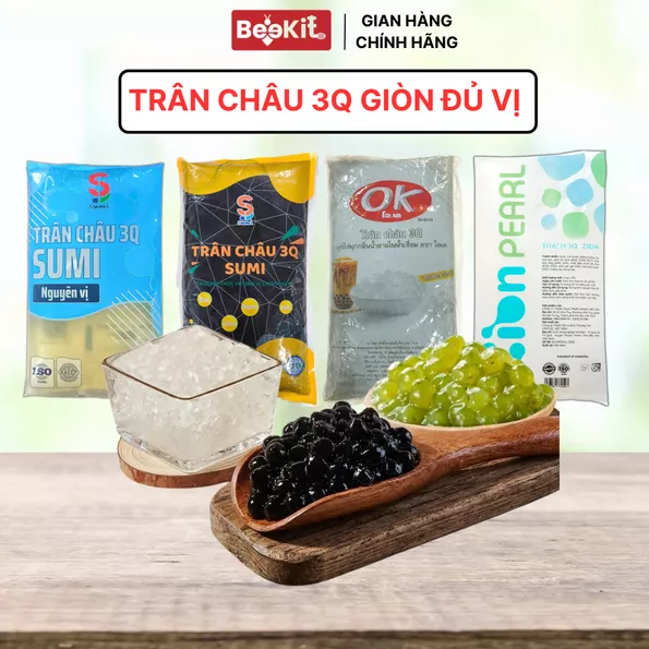 Product image - Trân Châu 3Q Giòn Đủ Loại Túi 2KG